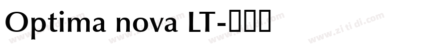 Optima nova LT字体转换